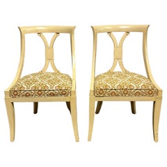 Mid Century Klismos Chairs a Pair