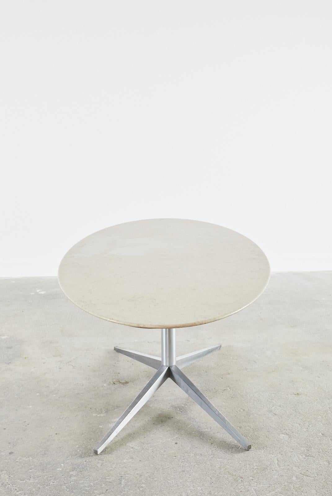 Mid-Century Knoll Attributed Oval Stone Top Dining Table 6