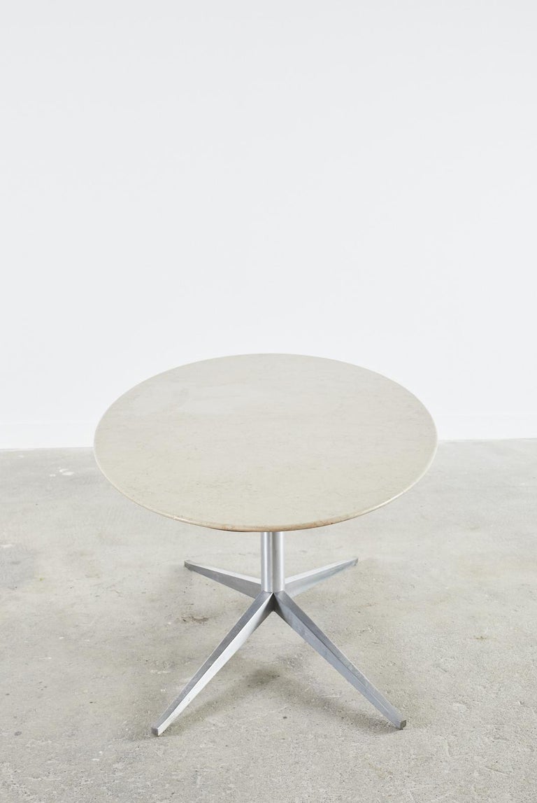 Mid-Century Knoll Attributed Oval Stone Top Dining Table For Sale 7