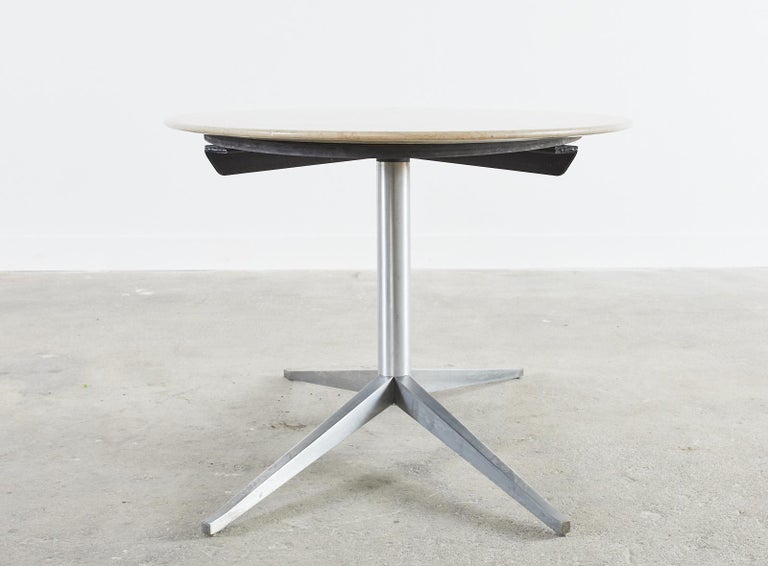 Mid-Century Knoll Attributed Oval Stone Top Dining Table For Sale 8