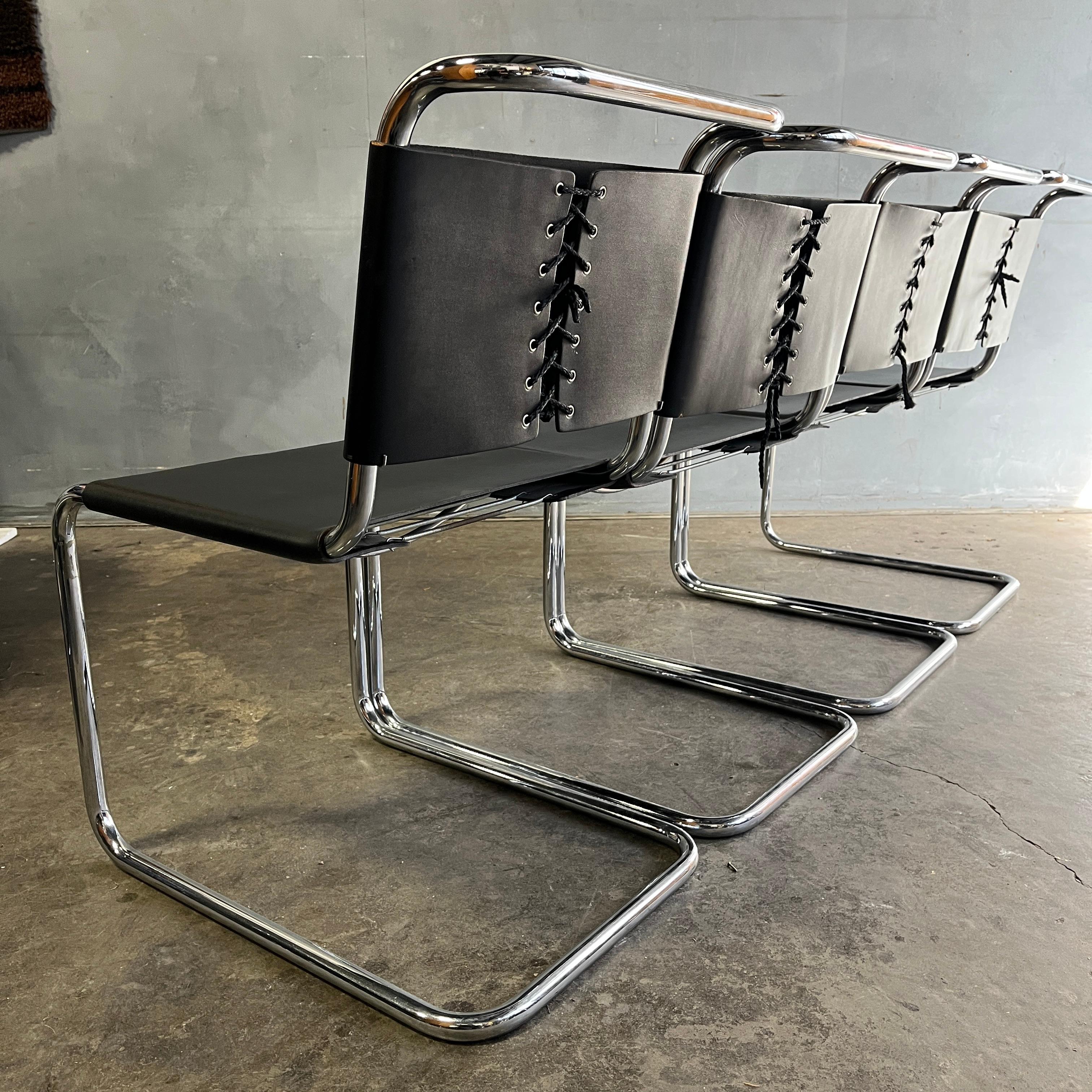 Mid-Century Knoll Spoleto Chairs 1970s Set of 4 For Sale 6
