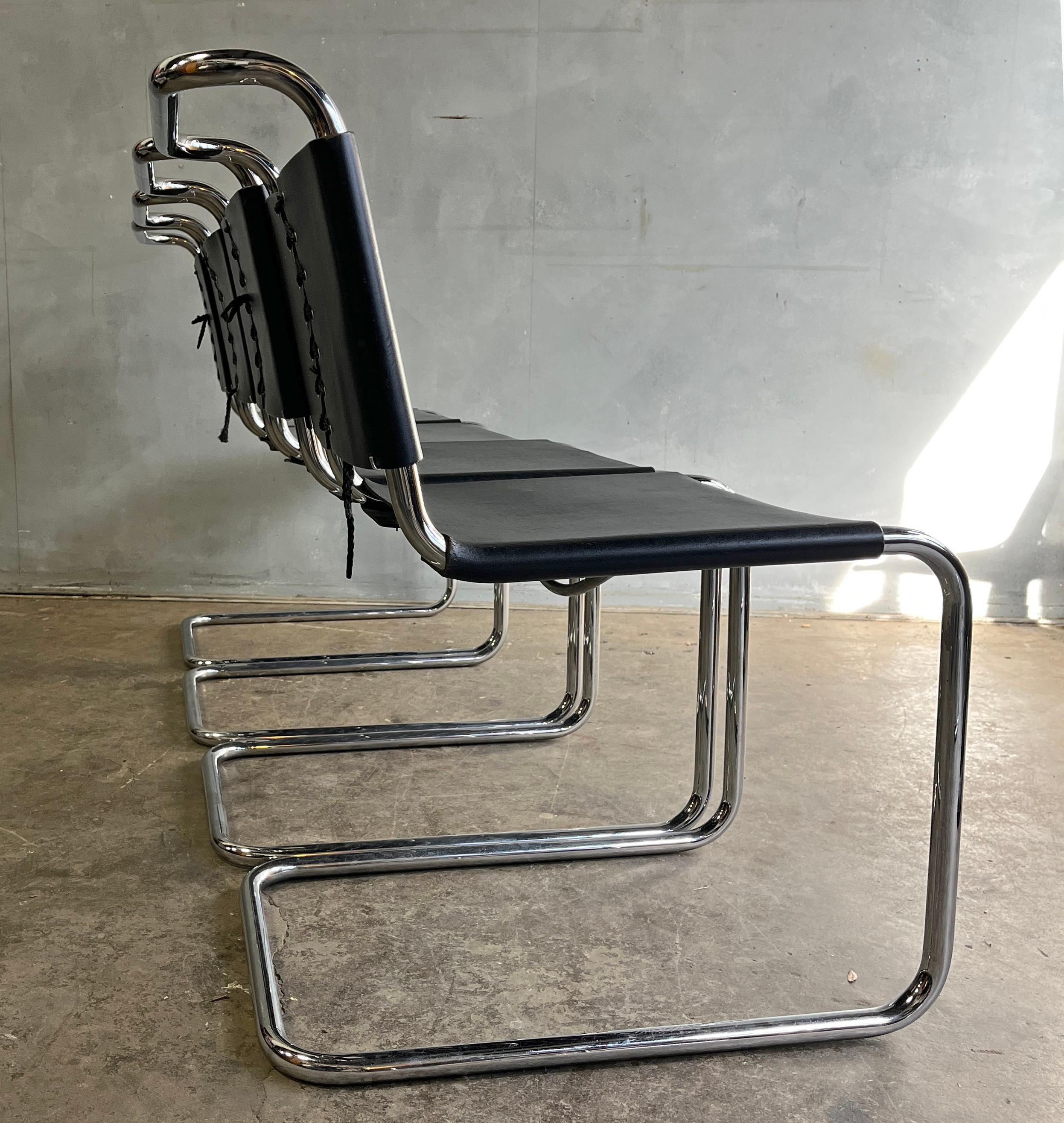 20th Century Mid-Century Knoll Spoleto Chairs 1970s Set of 4 For Sale