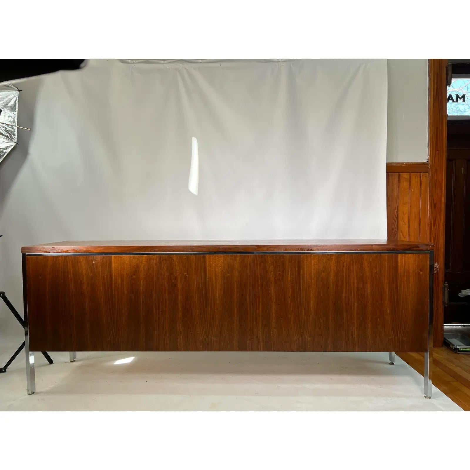 Mid-Century Knoll Style Walnut Credenza Made by Jofco 2