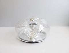 Lampada da parete in vetro di metà secolo Koch & Lowy, Peill & Putzler, 1970