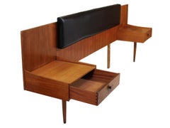 Midcentury Kofod Larsen Teak Queen Size Headboard