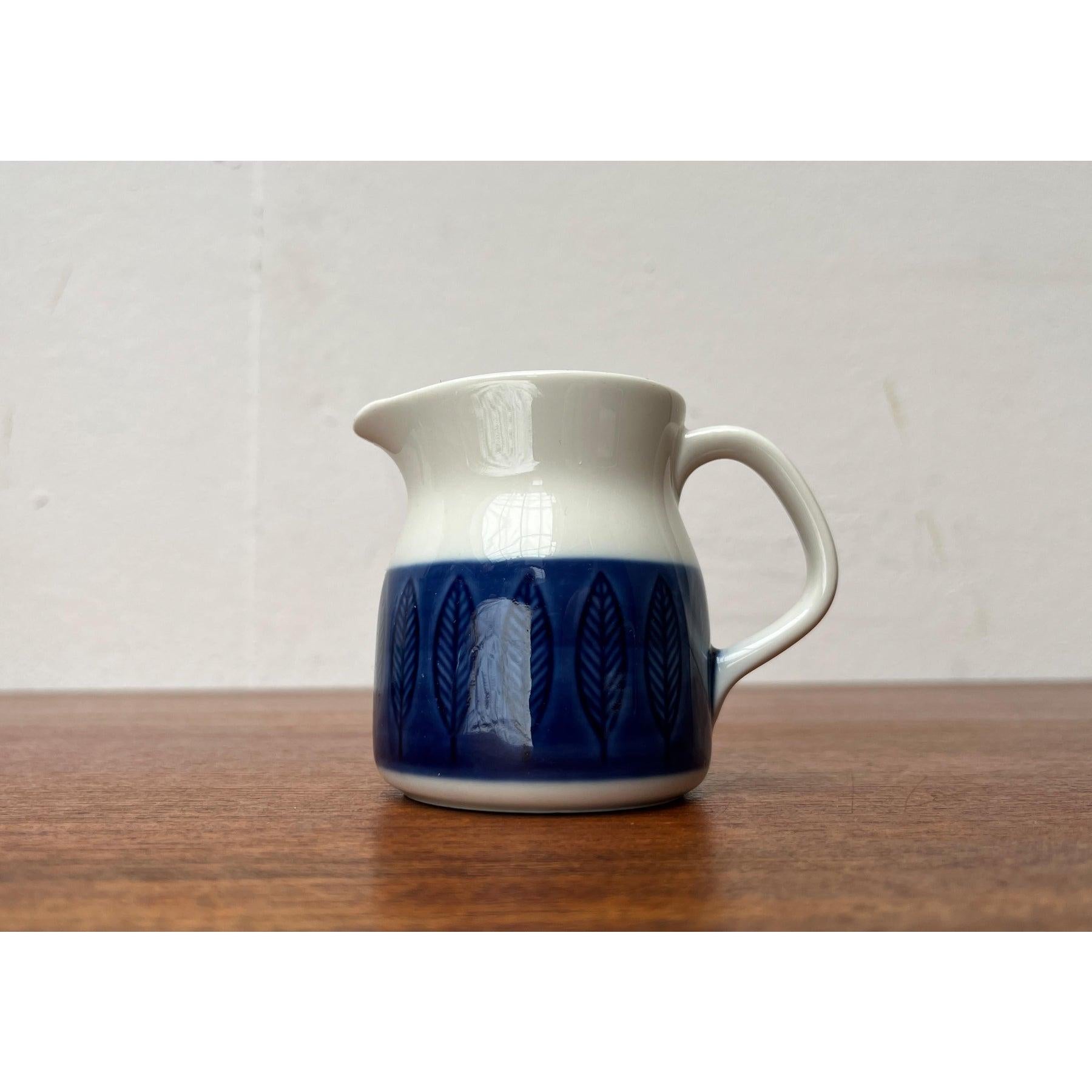 Mid-Century Modern Mid-Century Koka Blue, Blau, Bla Series Milk Pot by Hertha Bengtson, 1950s For Sale
