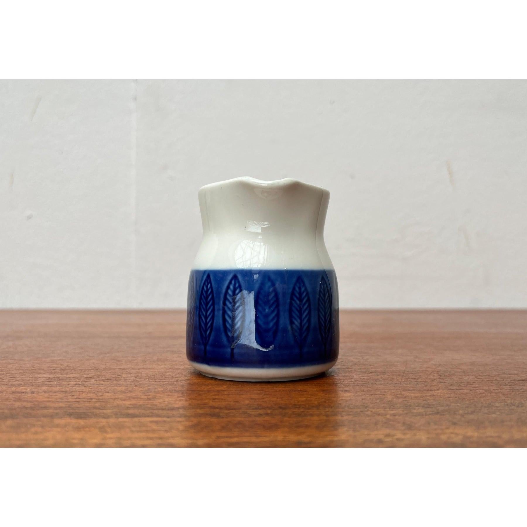 Mid-Century Koka Blue, Blau, Bla Series Milk Pot by Hertha Bengtson, 1950s In Excellent Condition For Sale In Hamburg, DE