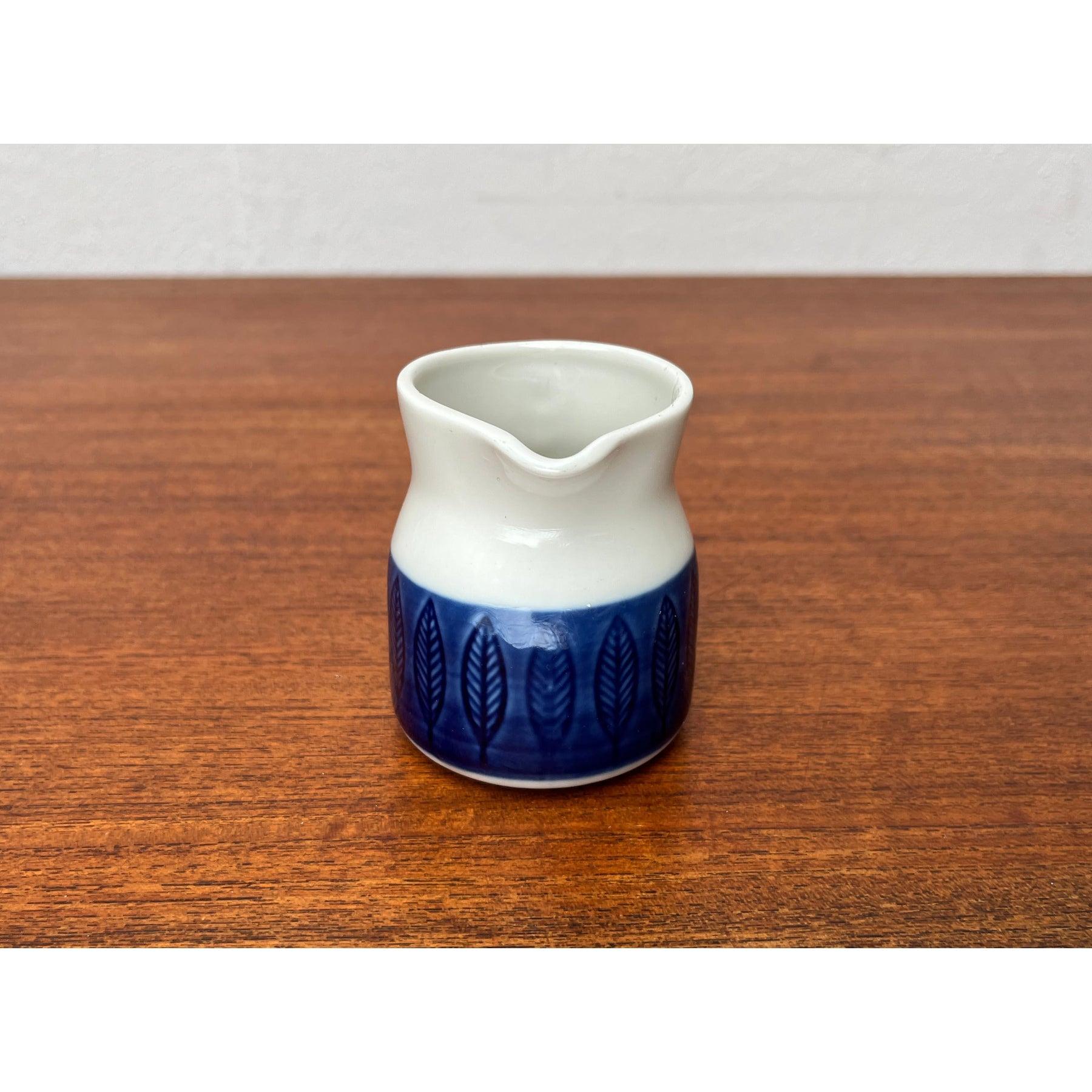 Ceramic Mid-Century Koka Blue, Blau, Bla Series Milk Pot by Hertha Bengtson, 1950s For Sale