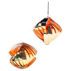 Mid Century "Konkylie' Pendant Lamp by Louis Weisdorf for Lyfa, (One Sold)
