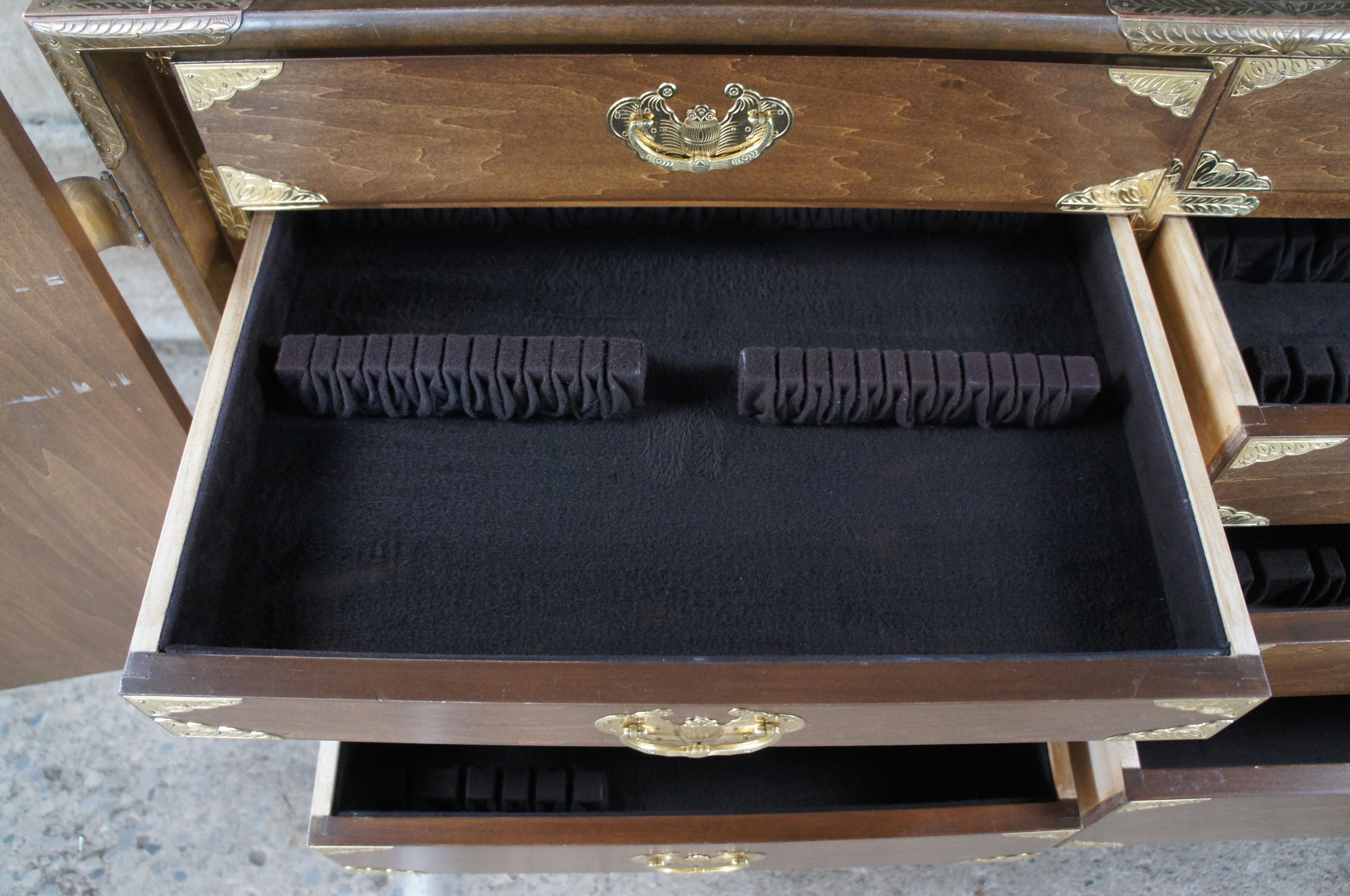 Mid Century Korean Pine Tansu Dowry Silver Chest Buffet Server Cabinet Campaign 2