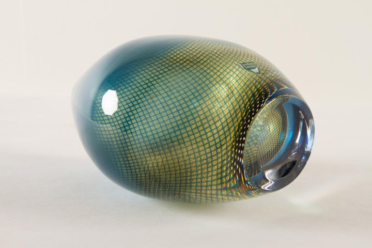 Mid-Century Kraka Glass Vase by Sven Palmqvist for Orrefors, 1960s For Sale 4