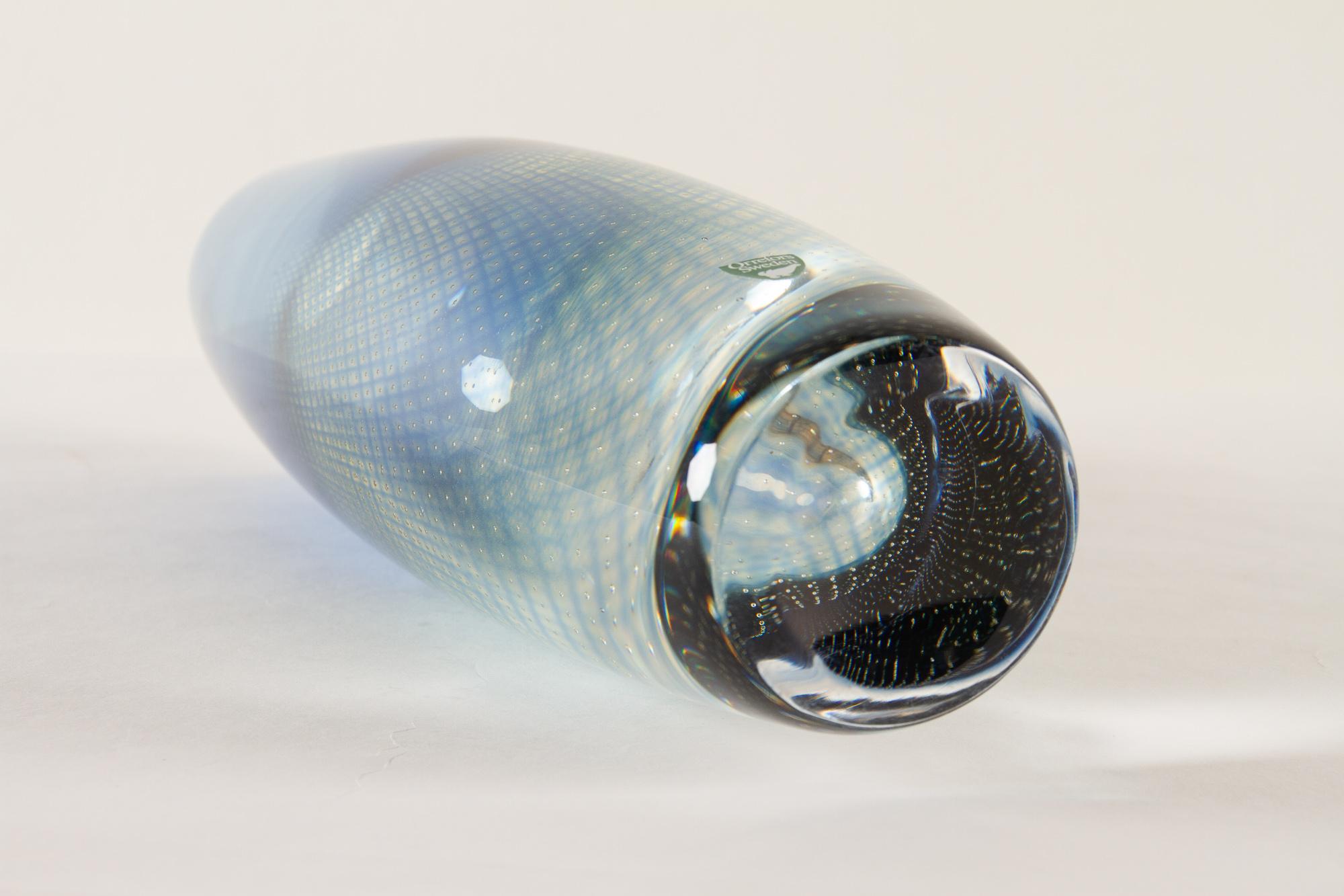 Mid-Century Kraka Glass Vase by Sven Palmqvist for Orrefors, 1960s 5