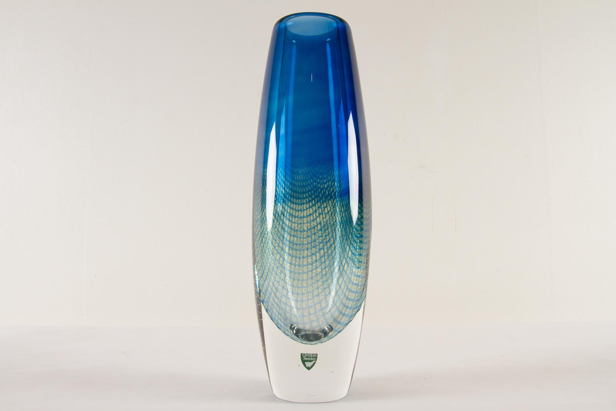 Mid-Century Kraka Glass Vase by Sven Palmqvist for Orrefors, 1960s 7