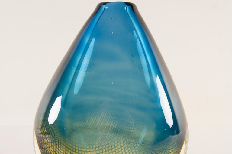 Mid-Century Kraka Glass Vase by Sven Palmqvist for Orrefors, 1960s For Sale 8