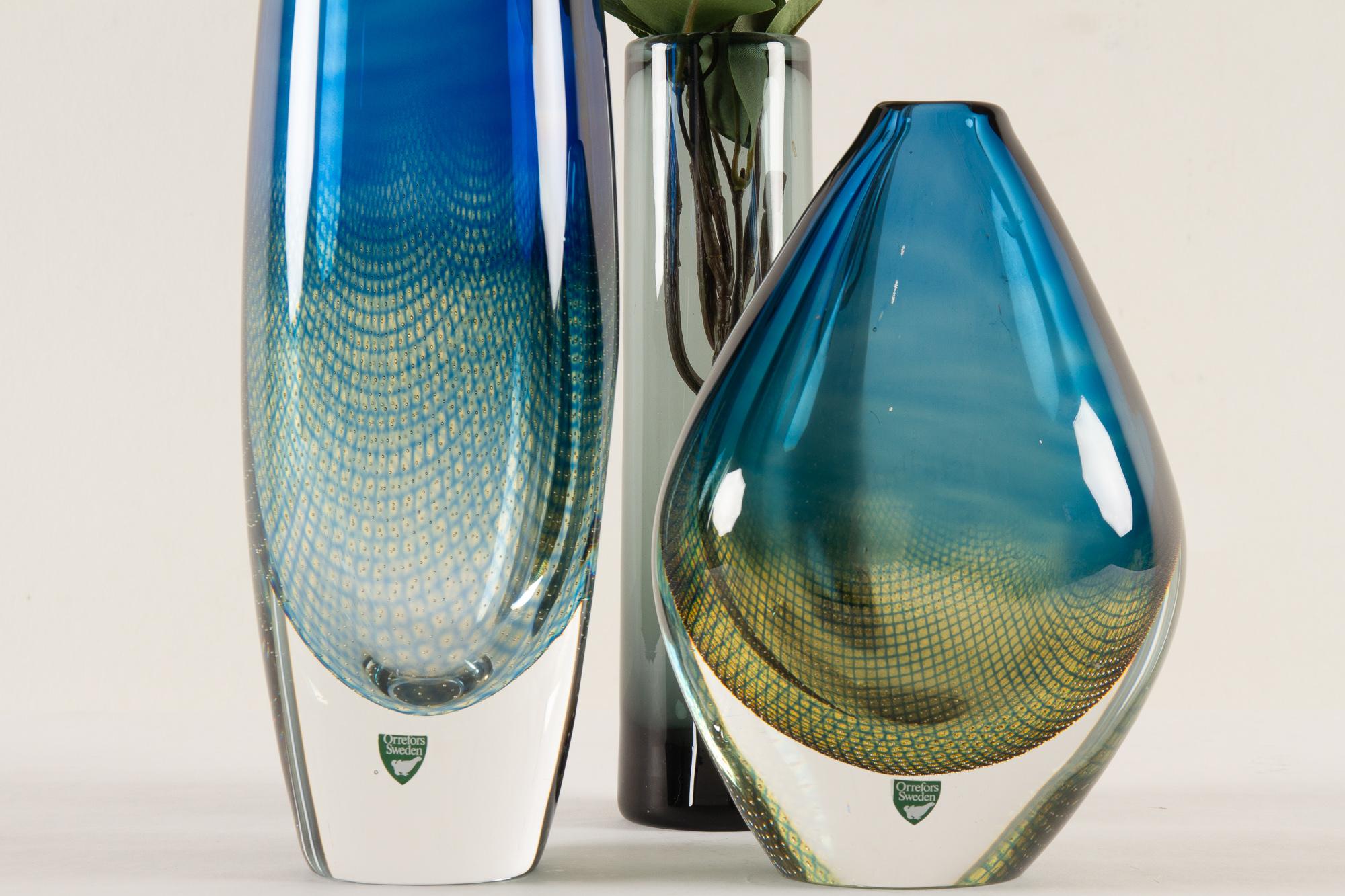 Mid-Century Kraka Glass Vase by Sven Palmqvist for Orrefors, 1960s 9
