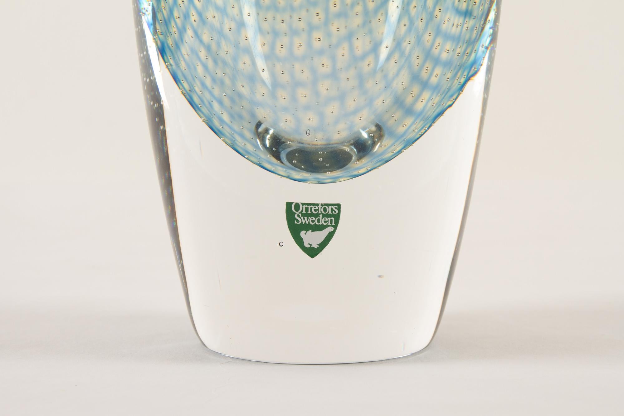 Mid-Century Modern Mid-Century Kraka Glass Vase by Sven Palmqvist for Orrefors, 1960s