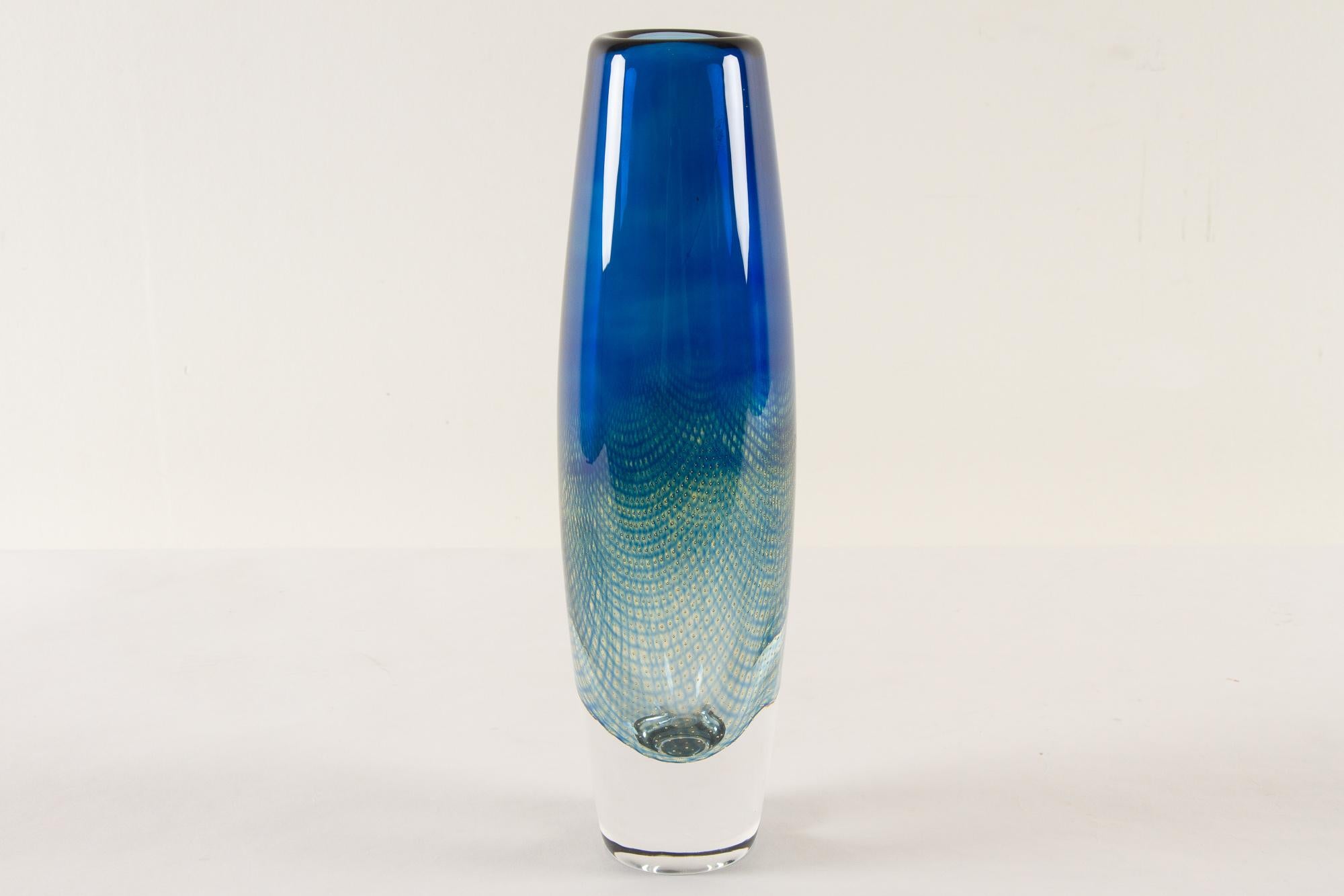 Mid-Century Kraka Glass Vase by Sven Palmqvist for Orrefors, 1960s 1