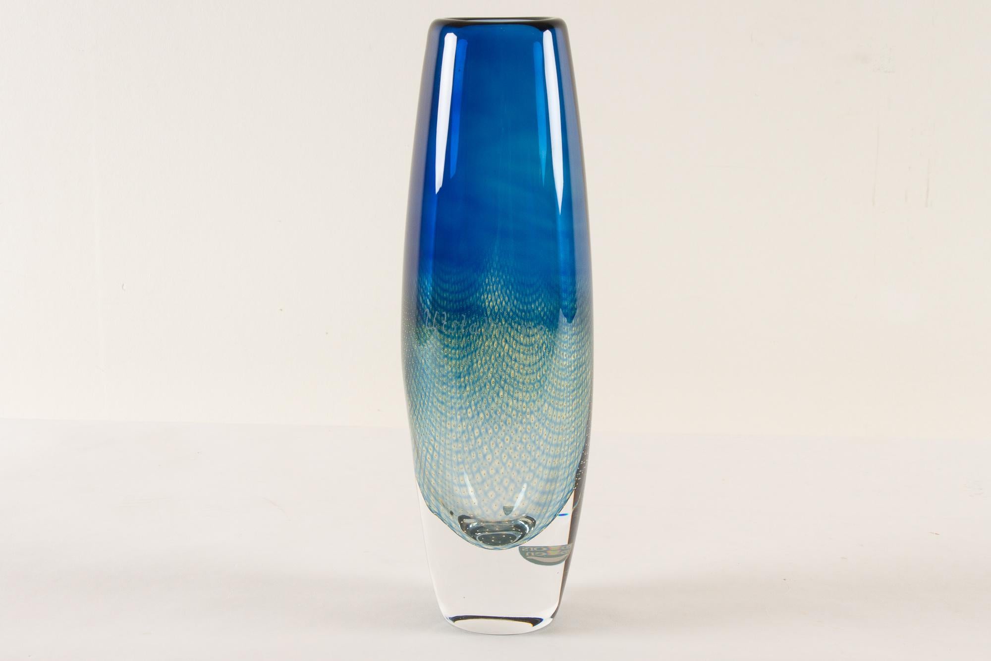 Mid-Century Kraka Glass Vase by Sven Palmqvist for Orrefors, 1960s 2