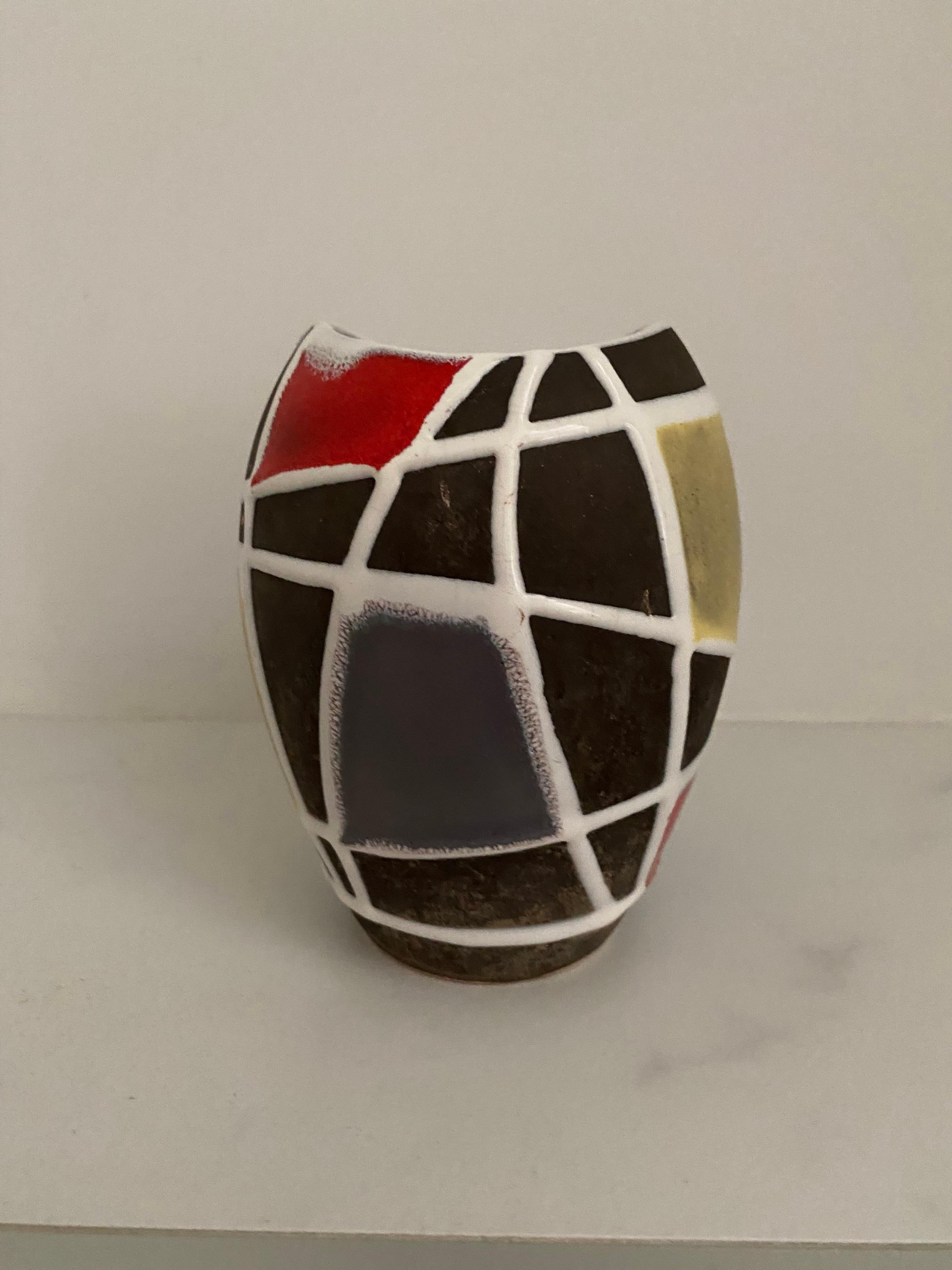 Ceramica Vaso 'Kuba' di metà secolo di Liesel Spornhauer per Schlossberg Keramik in vendita