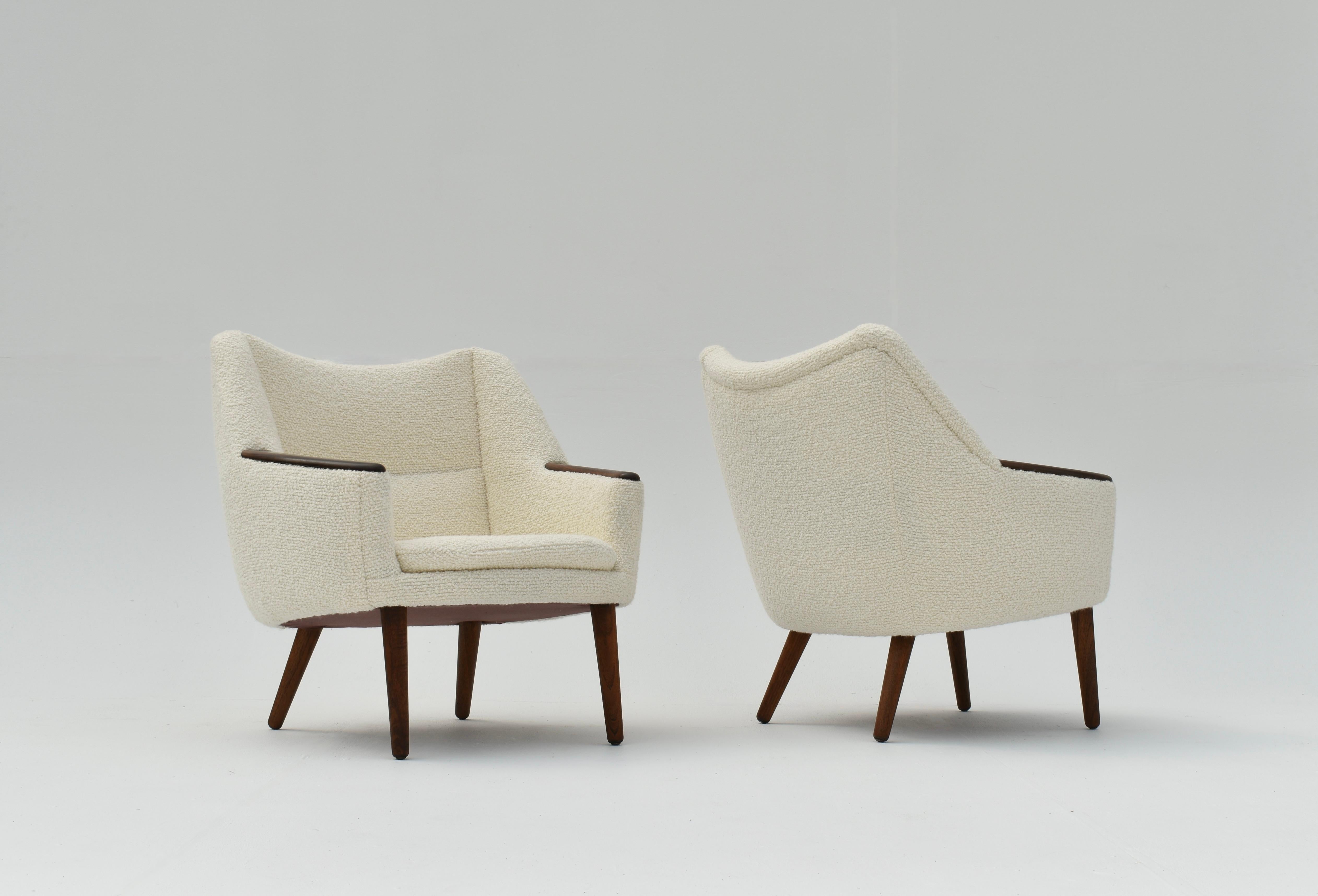 Midcentury Kurt Østervig Model 58 Lounge Chairs for Henry Rolschau Mobler For Sale 11