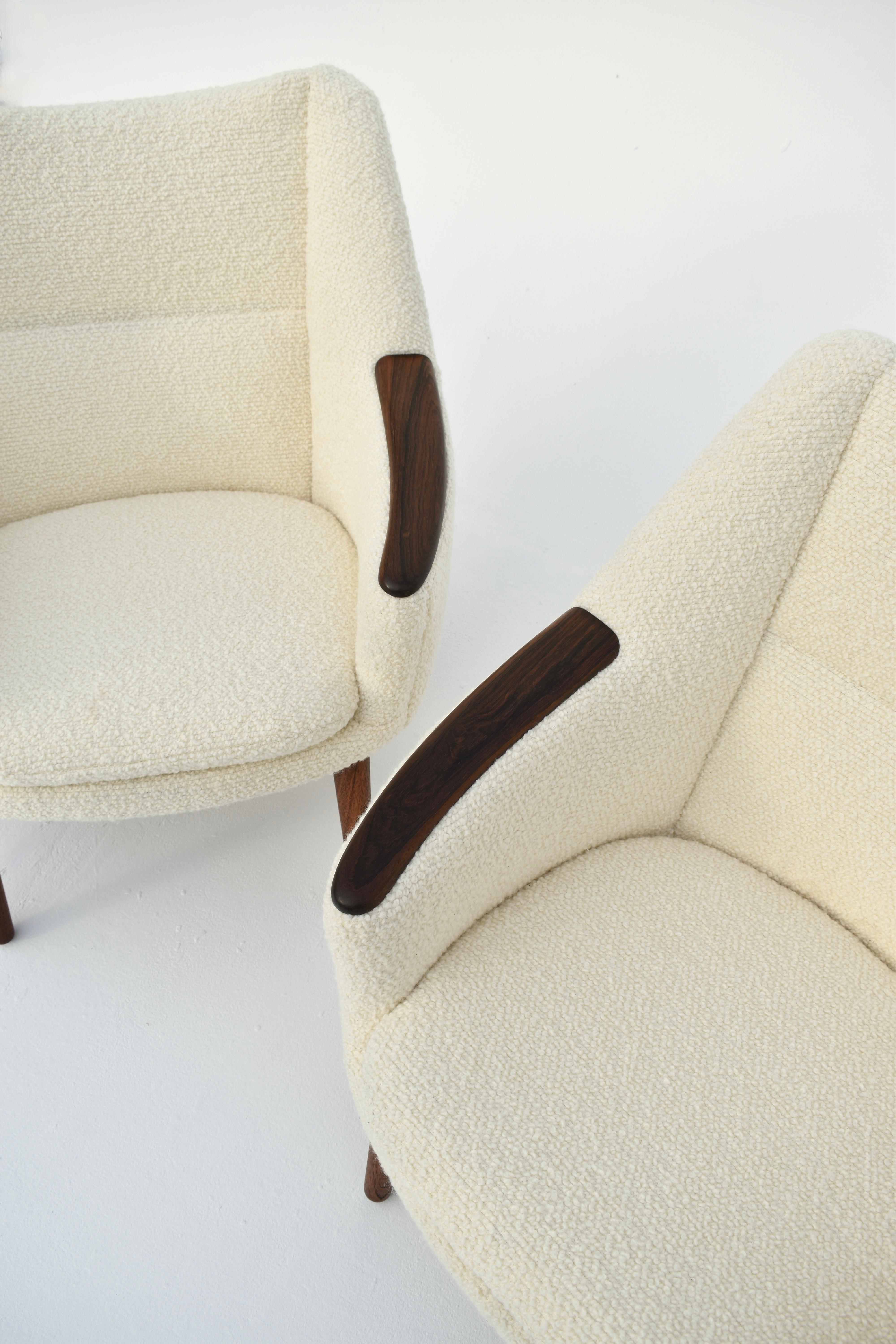 Danish Midcentury Kurt Østervig Model 58 Lounge Chairs for Henry Rolschau Mobler For Sale