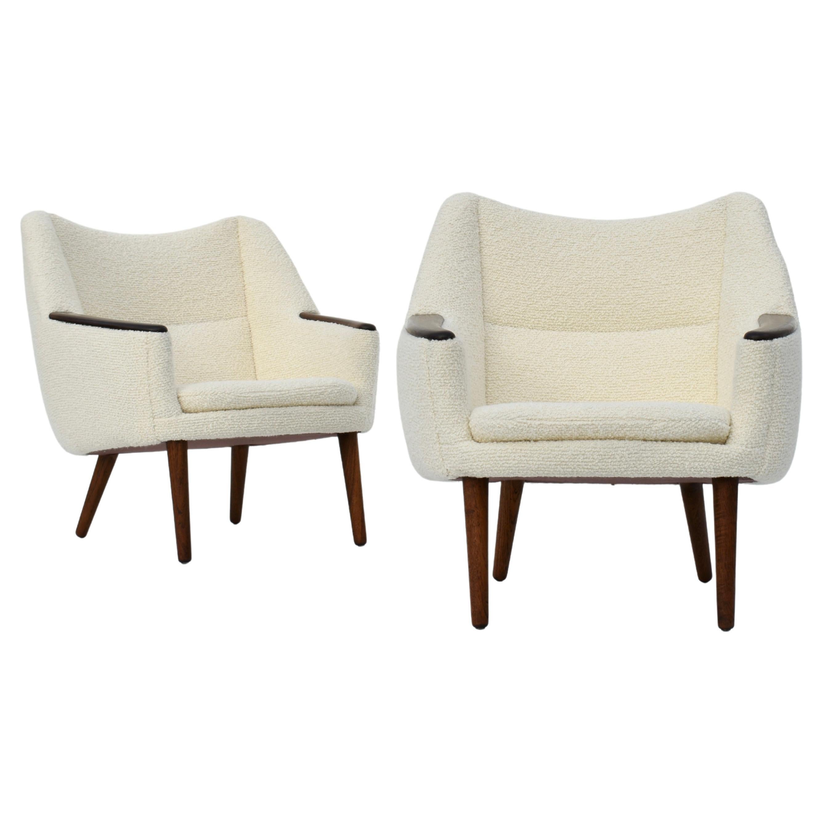 Midcentury Kurt Østervig Model 58 Lounge Chairs for Henry Rolschau Mobler For Sale