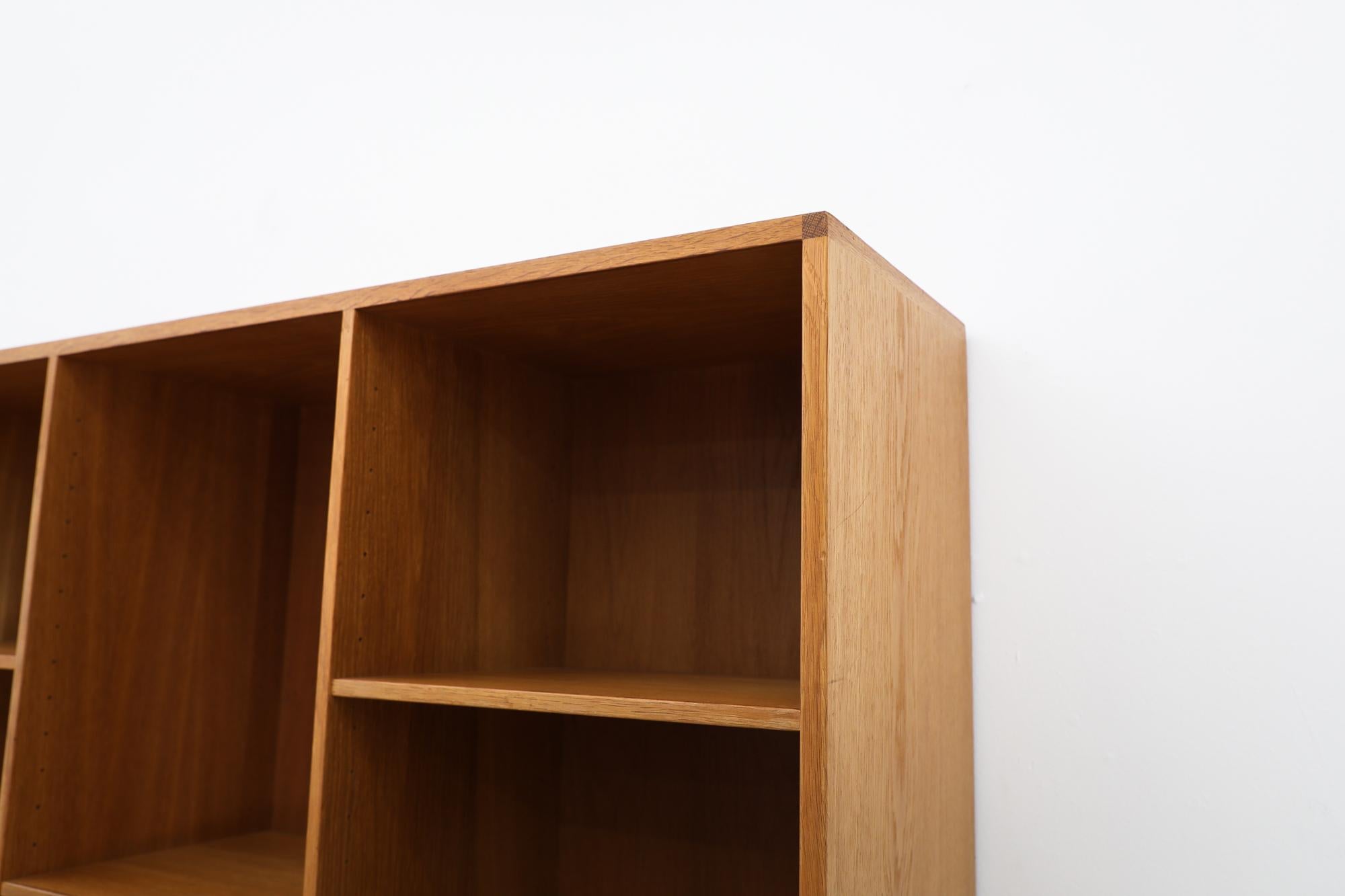 Mid-Century Kurt Østervig Oak Storage with Lower Cabinet & Upper Bookcase For Sale 1