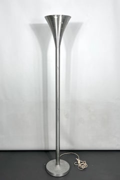 Mid-Century Labeled Aluminum Luminator Floor Lamp by Stilux Milano