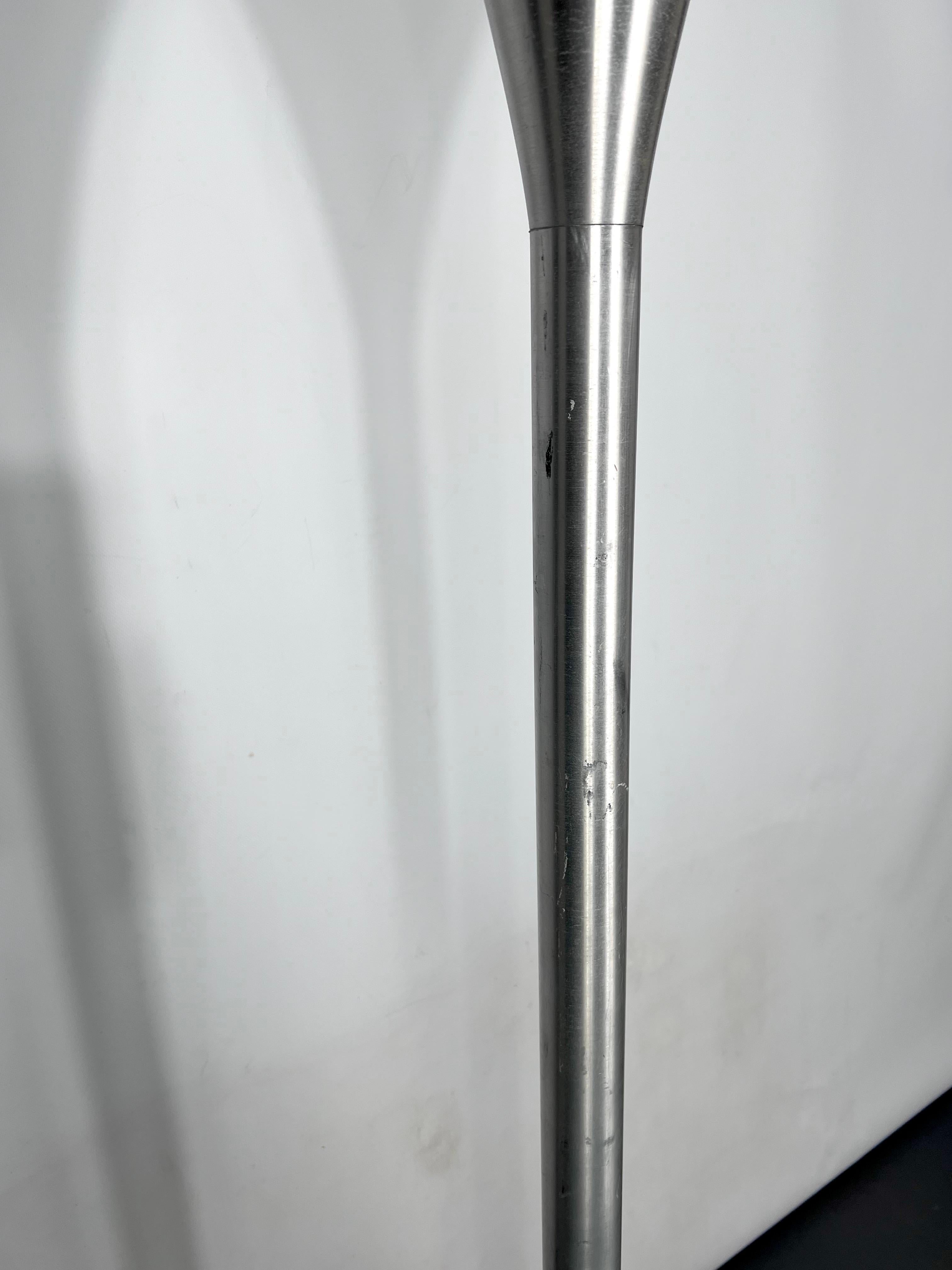 Mid-Century Labeled Aluminum Luminator Floor Lamp by Stilux Milano For Sale 2