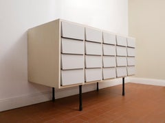 Midcentury Lacquered 20 Drawers Furniture Island, 1950s