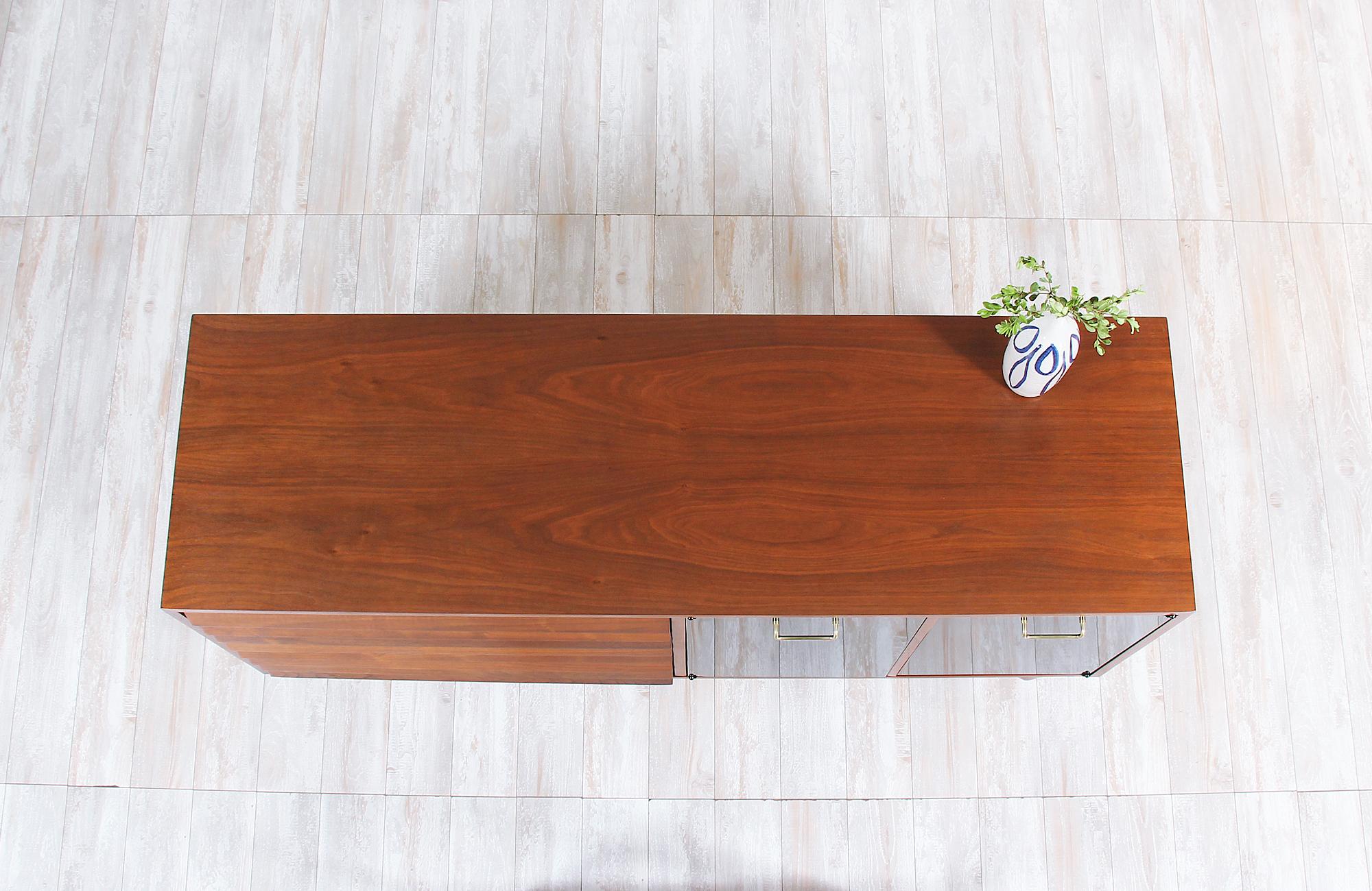 Mid-20th Century Midcentury Lacquered and Walnut Dresser by Merton Gershun
