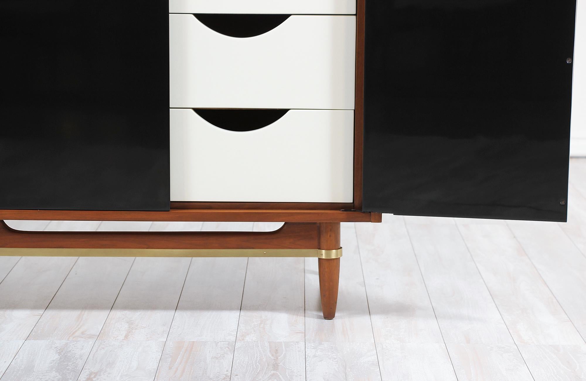 Midcentury Lacquered and Walnut Dresser by Merton Gershun 2