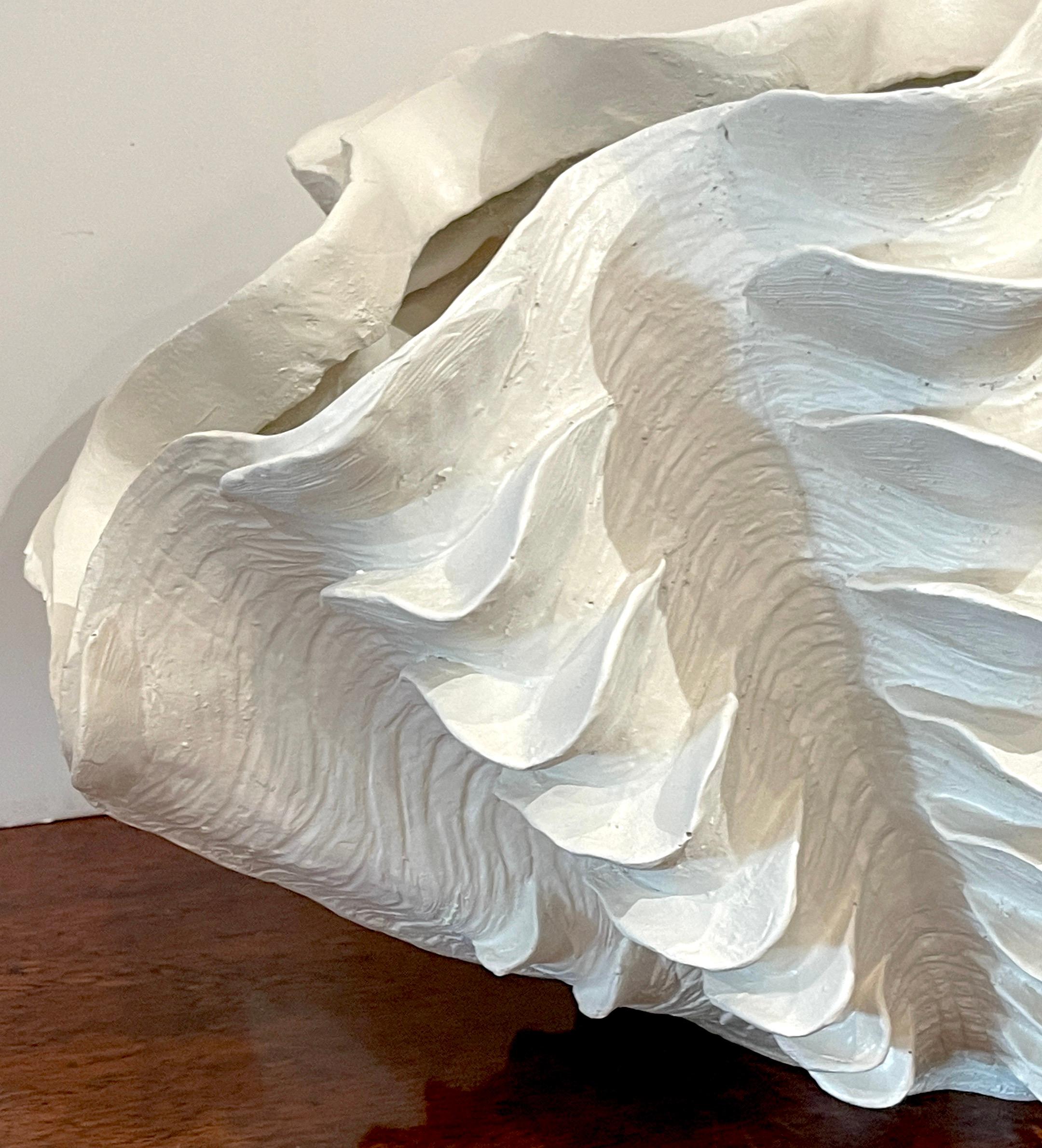large shell vase