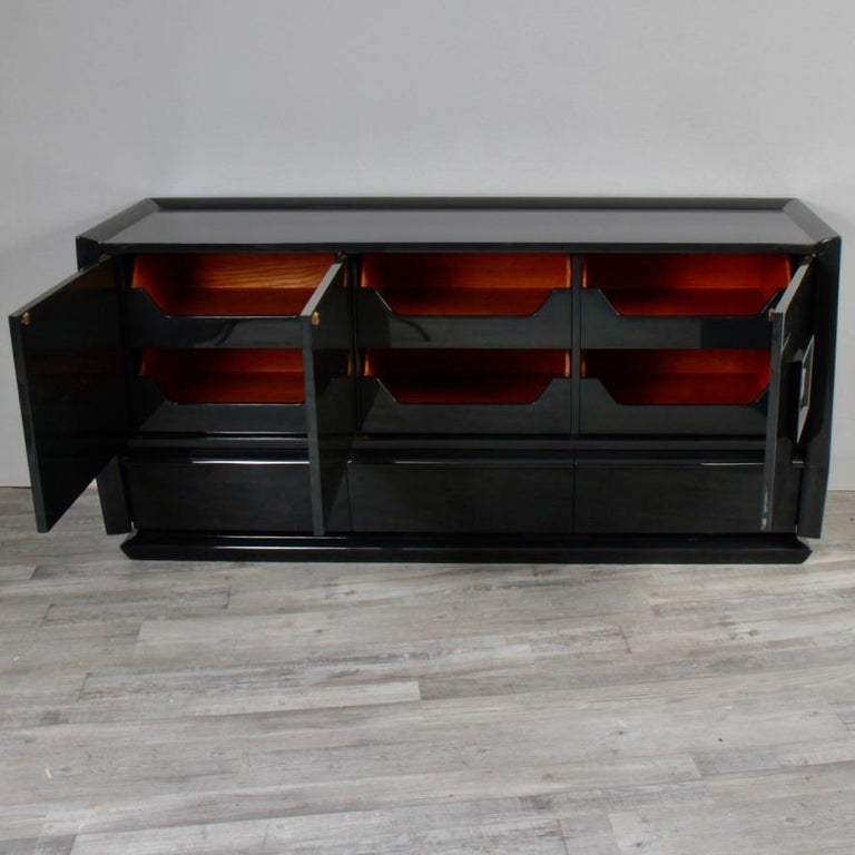 20th Century Mid Century Lacquered Low Dresser by Carlton House