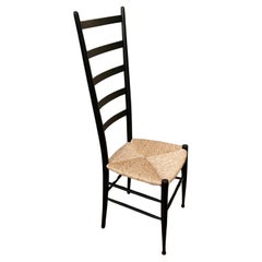 Mid-Century Ladder Back Accent Side Chair nach Gio Ponti