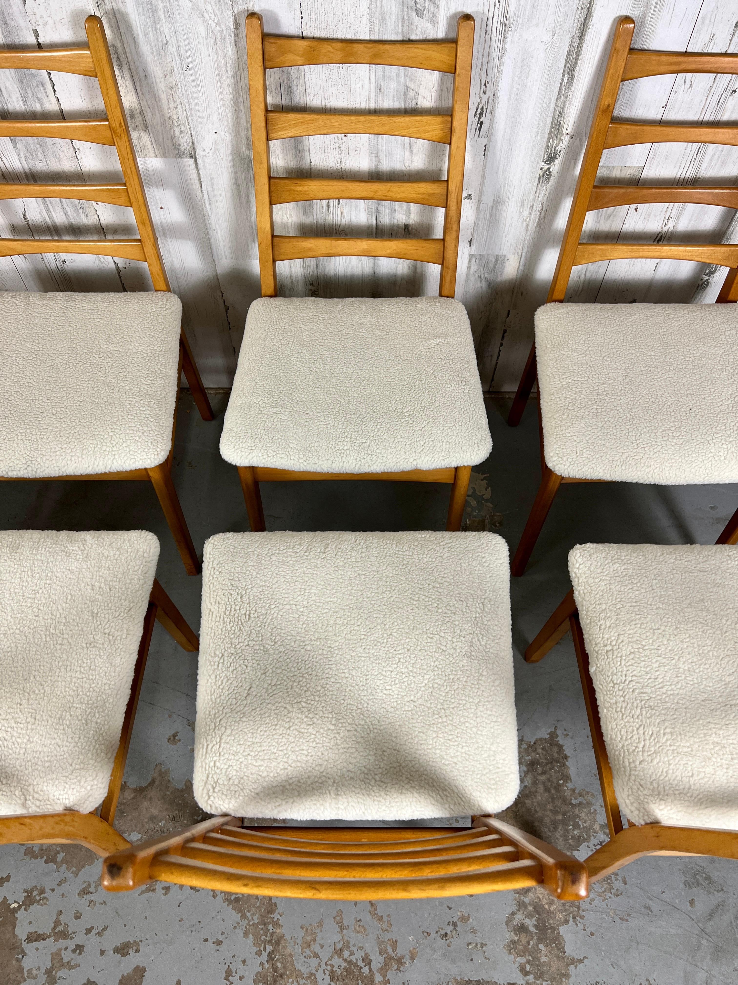 Mid Century Ladder Back Dining Chairs 3