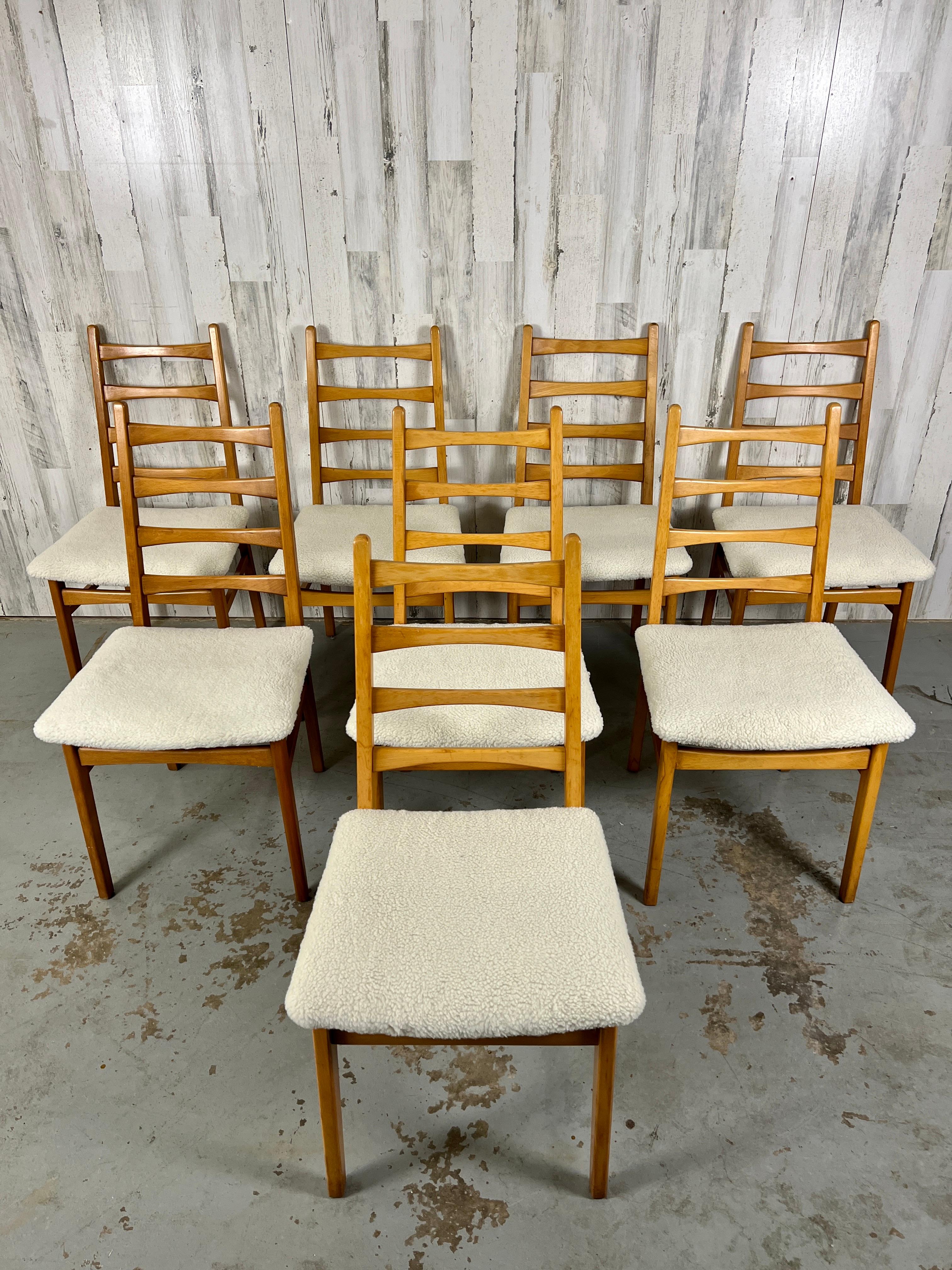 Mid Century Ladder Back Dining Chairs 4