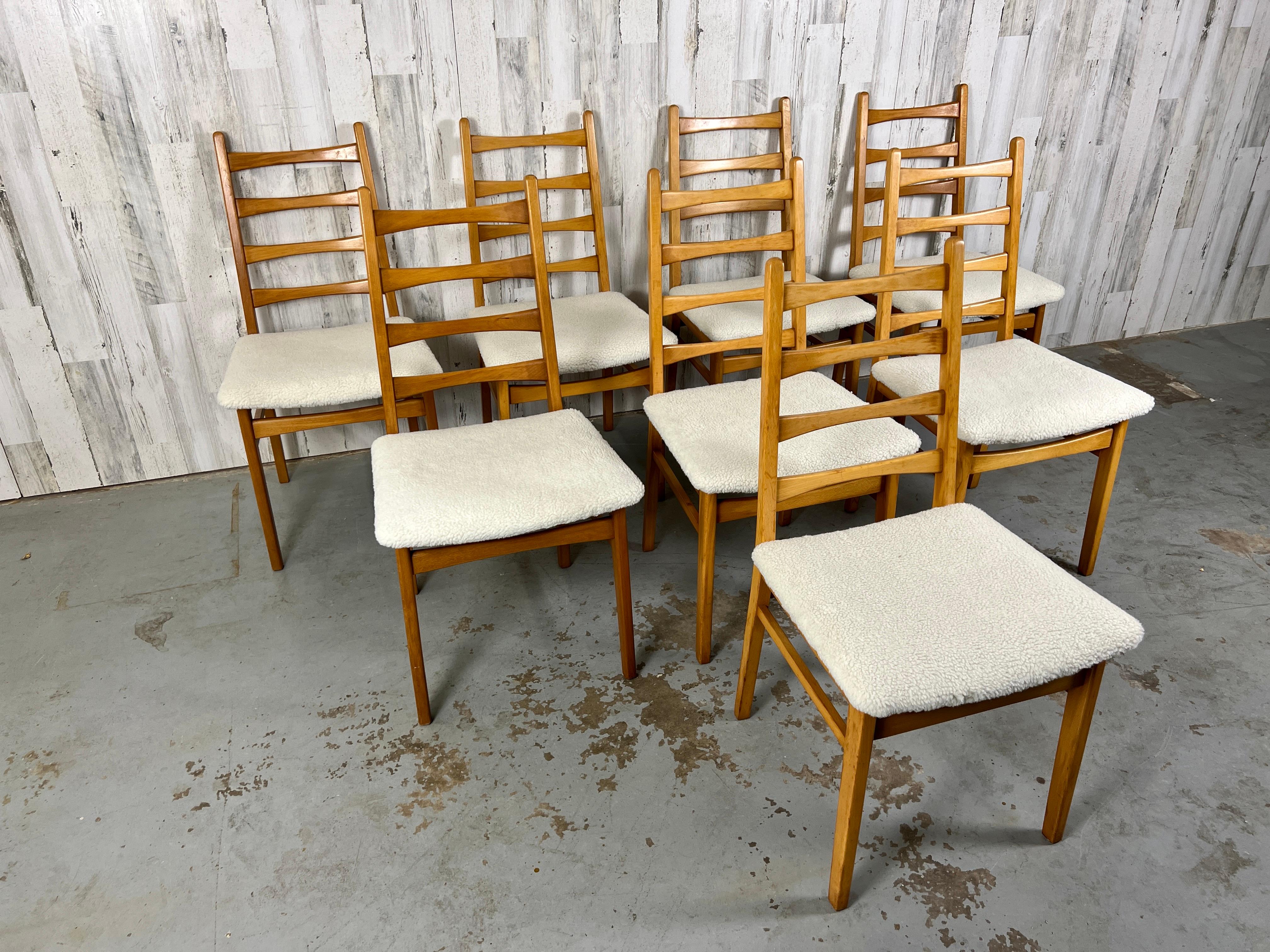 Mid Century Ladder Back Dining Chairs 5