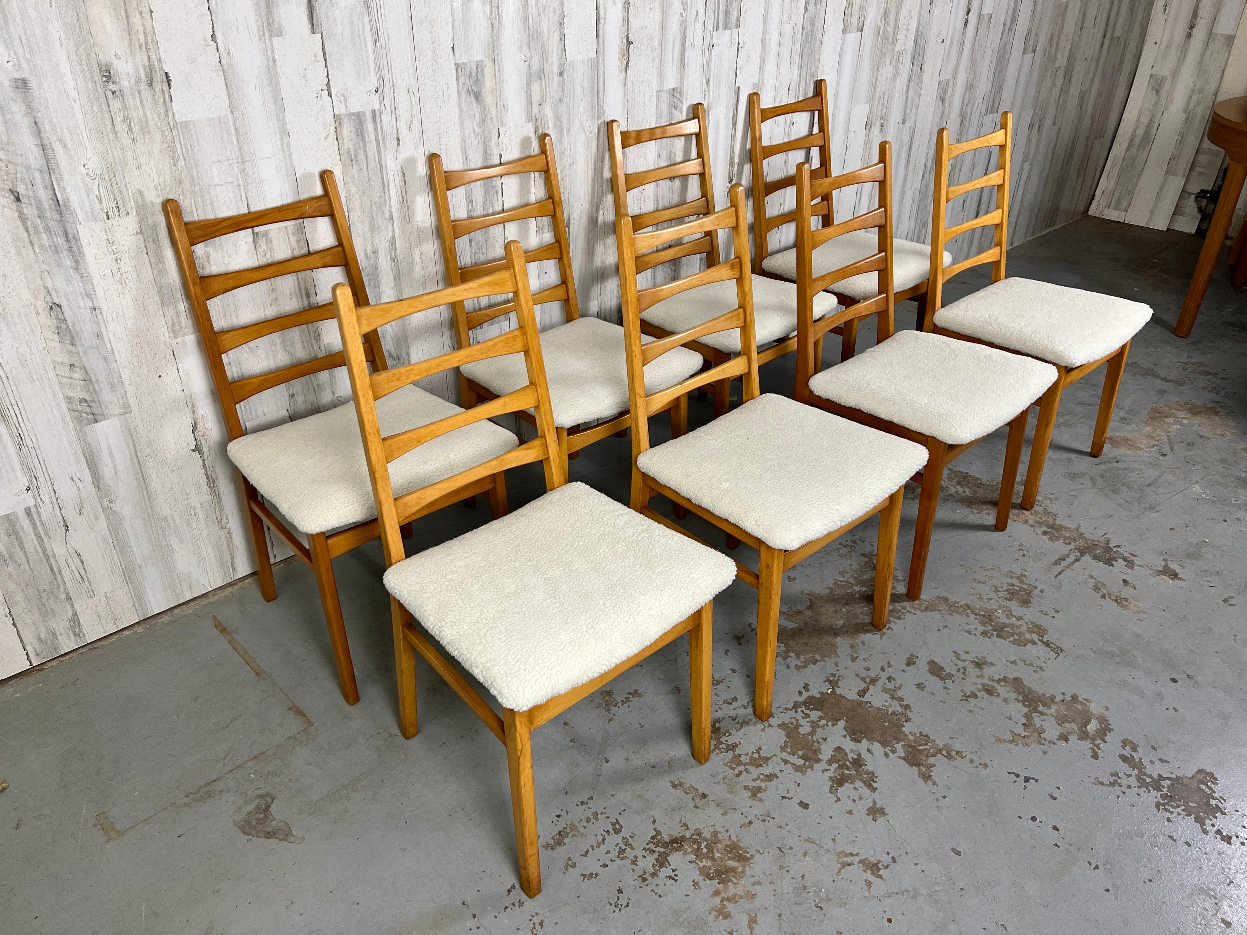 Mid-Century Modern Mid Century Ladder Back Dining Chairs