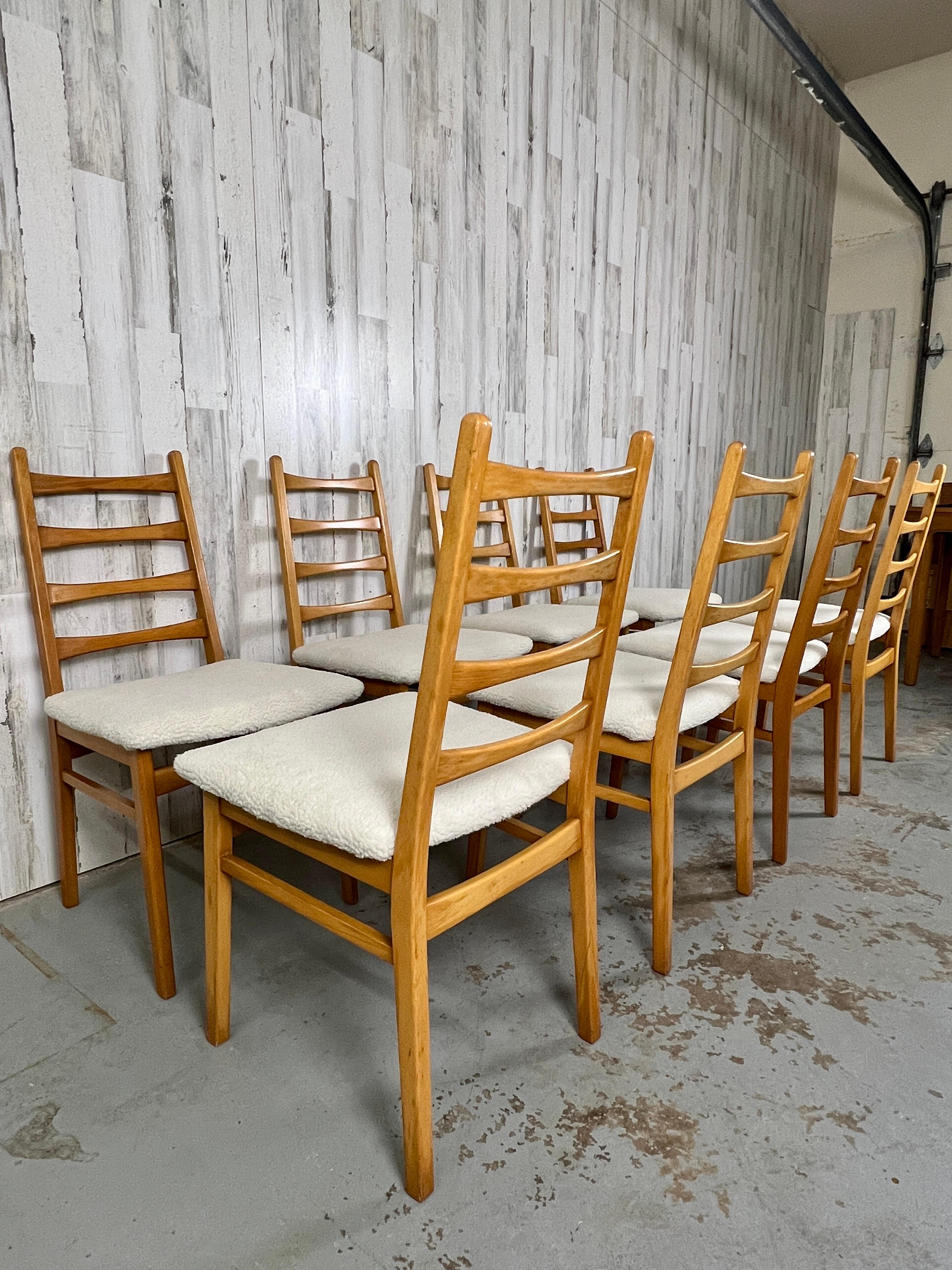 Mid Century Ladder Back Dining Chairs 1