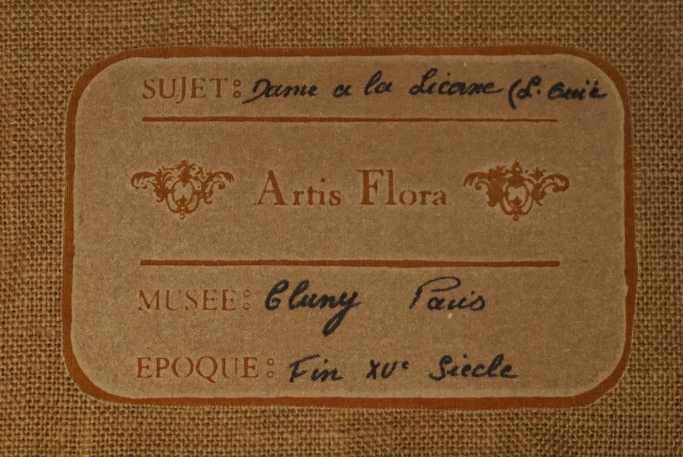 TAPIS DE LADY & UNICORN DU MID SIÈCLE FABRIQUÉ À PARIS AVEC L'ÉTIQUETTE DE L'ANCIENNE FRANÇAISE AU COUVERT en vente 8