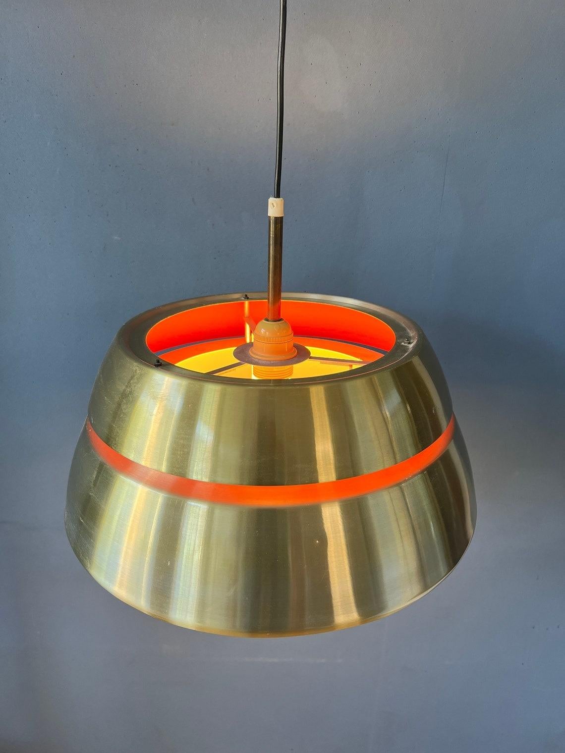 20th Century Mid Century Lakro Amstelveen Pendant Lamp - Space Age Hanging Lamp, 1970s For Sale