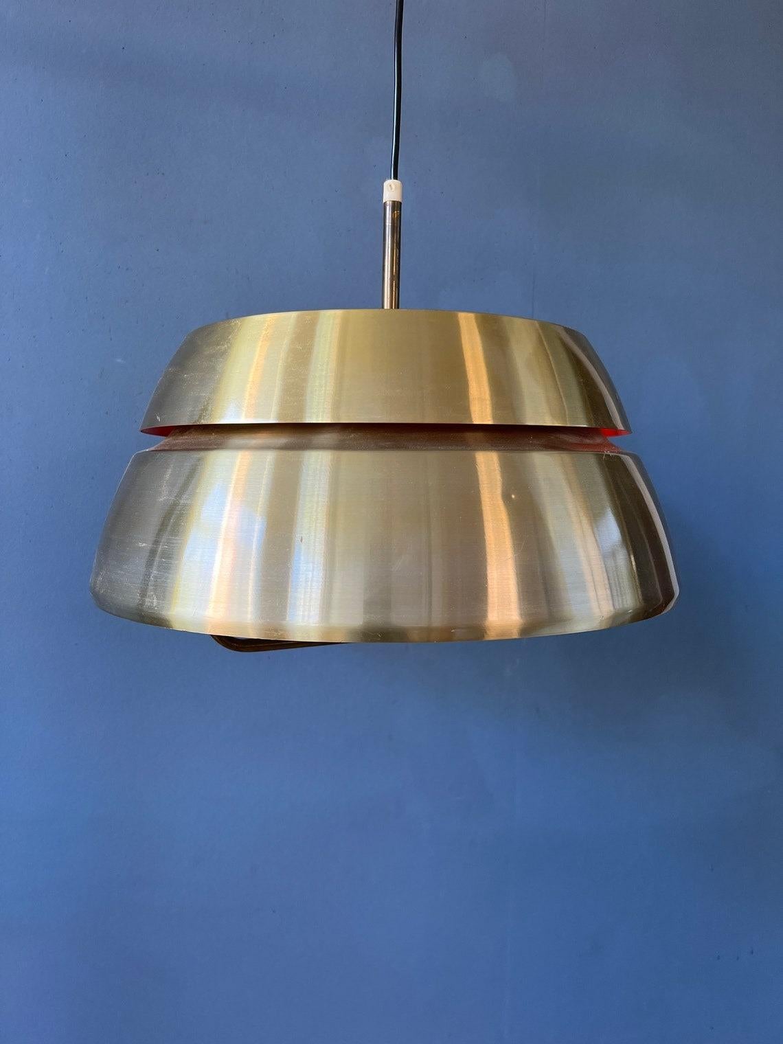 Mid Century Lakro Amstelveen Pendant Lamp - Space Age Hanging Lamp, 1970s For Sale 2