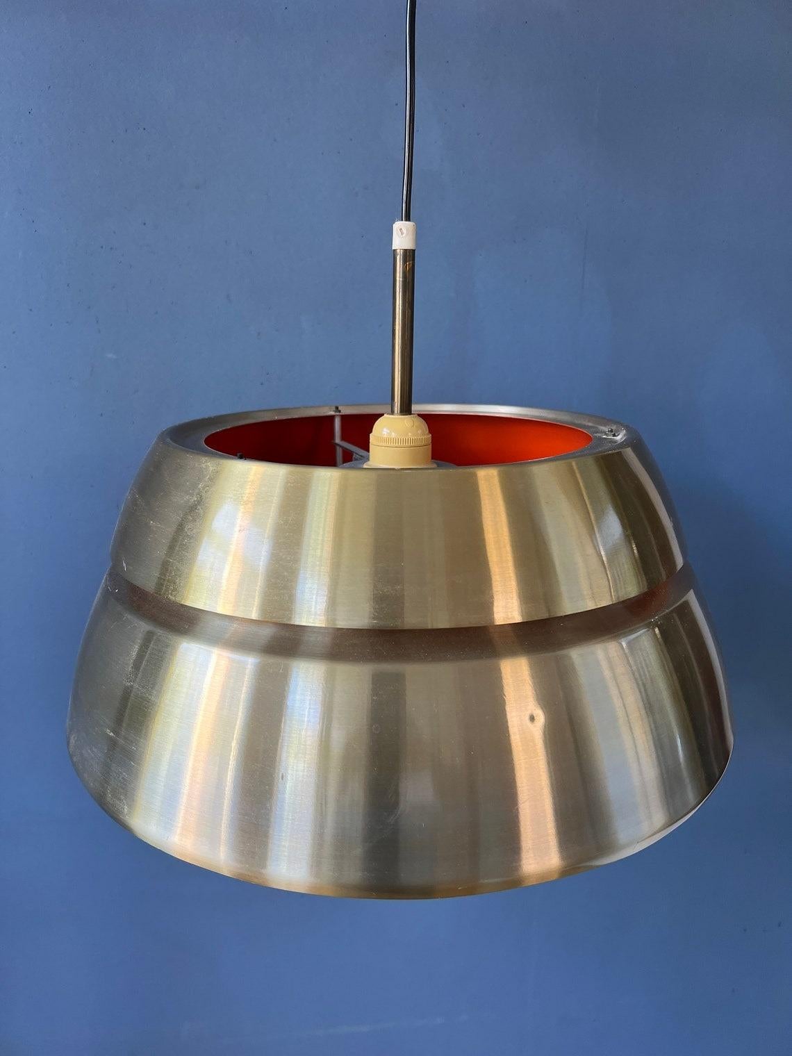 Mid Century Lakro Amstelveen Pendant Lamp - Space Age Hanging Lamp, 1970s For Sale 3
