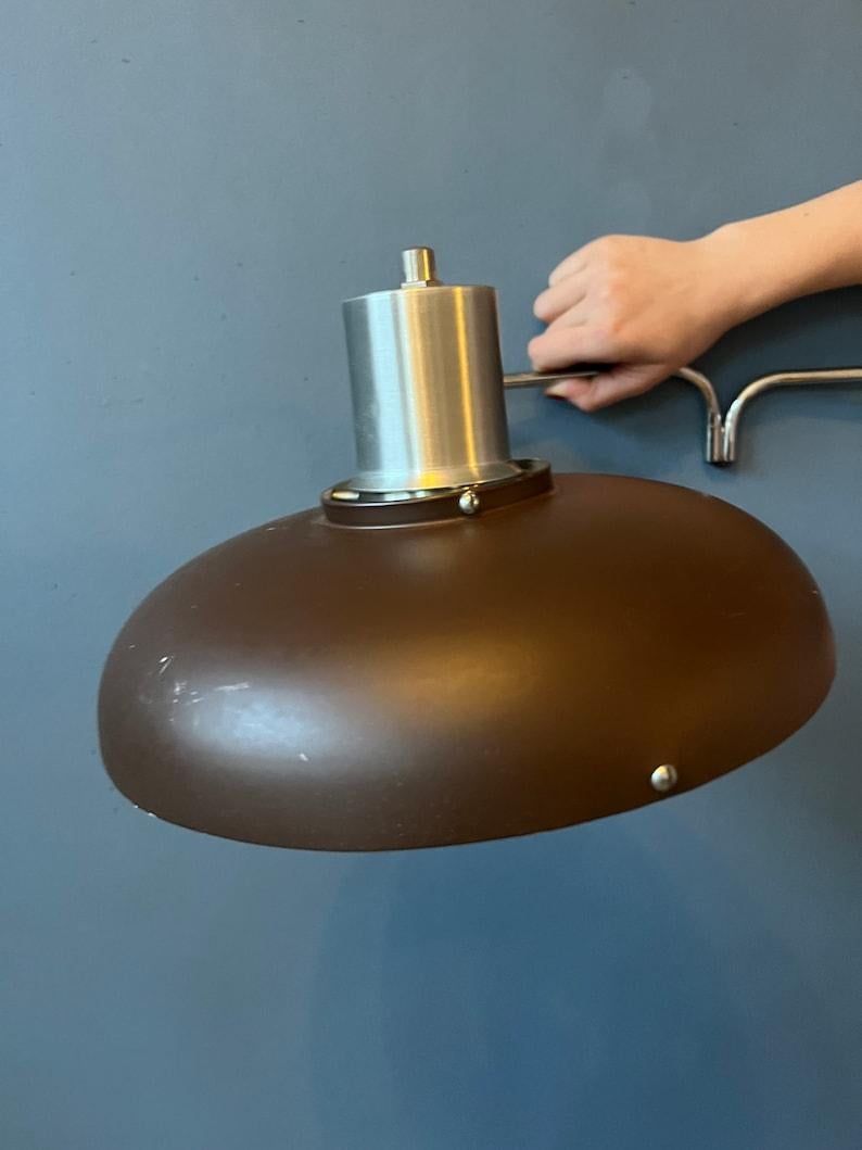 Mid Century Lakro Swing-Arm Space Age Wall Lamp, 1970s For Sale 5