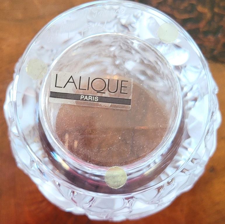 Verre d'art Vase Bagatelle Lalique du milieu du siècle dernier en vente