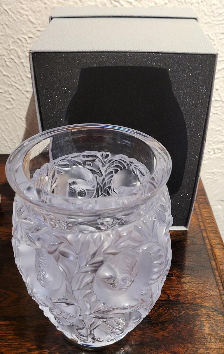 20th Century Mid Century Lalique Bagatelle Vase For Sale