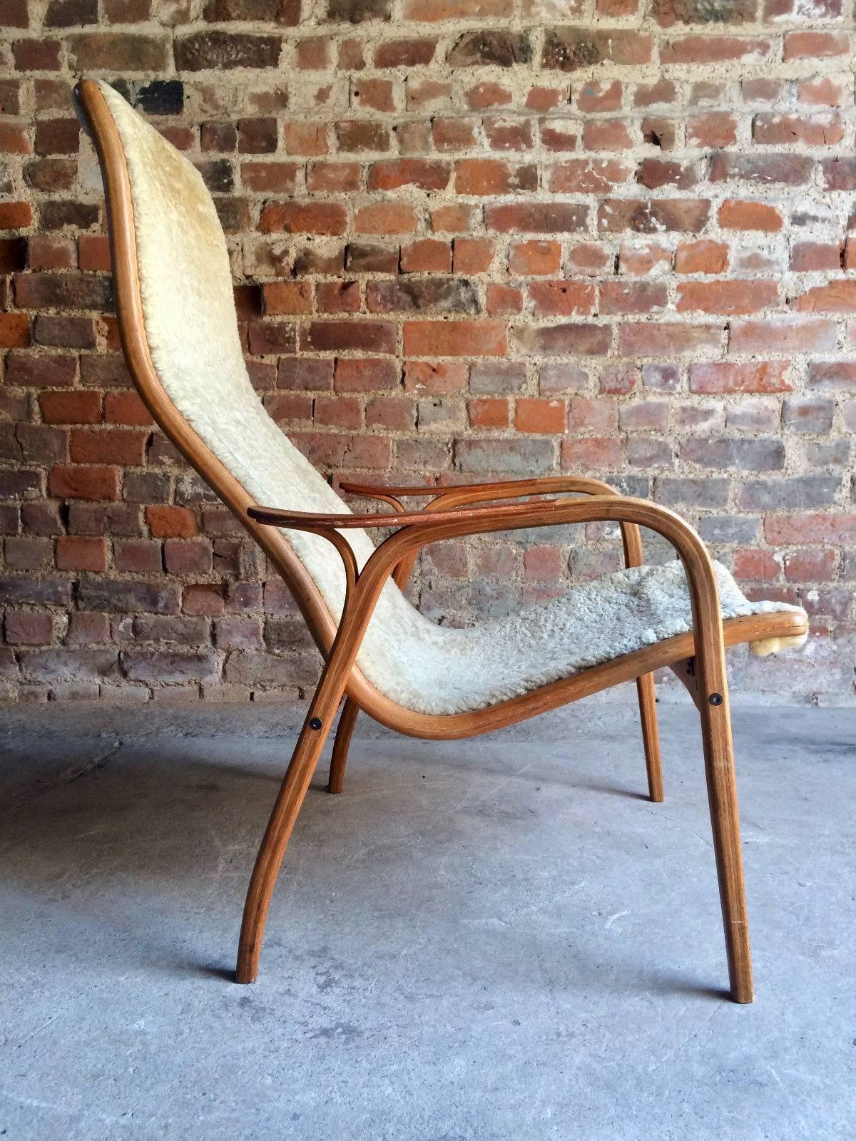 Midcentury 'Lamino' Lounge Chair by Yngve Ekstrom by Swedese, Sweden, 1960s 1
