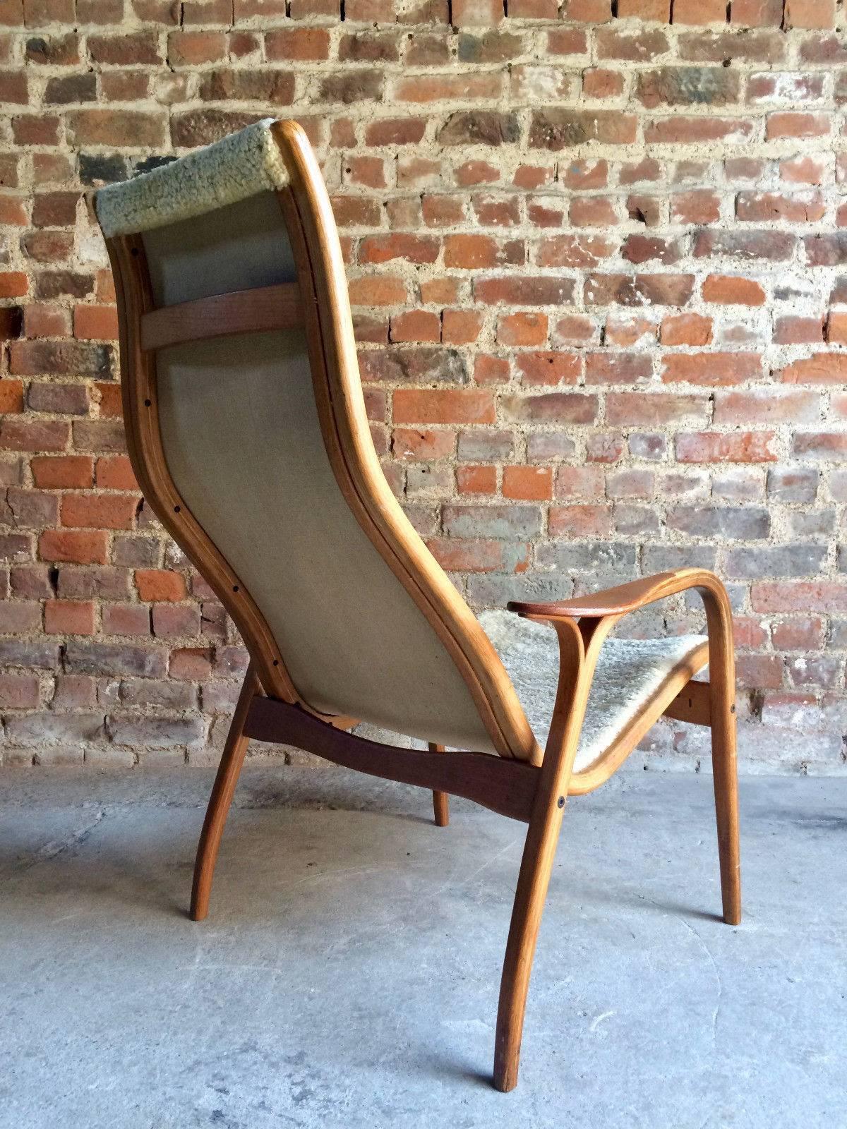 Midcentury 'Lamino' Lounge Chair by Yngve Ekstrom by Swedese, Sweden, 1960s 2