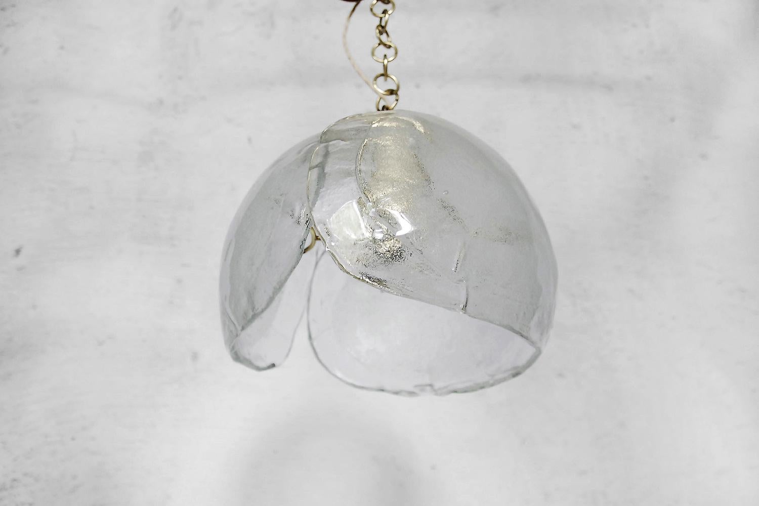 Vintage Mid-Century Modern Lamp Murano Mazzega Glass from Kaiser Leuchten, 1960s 2